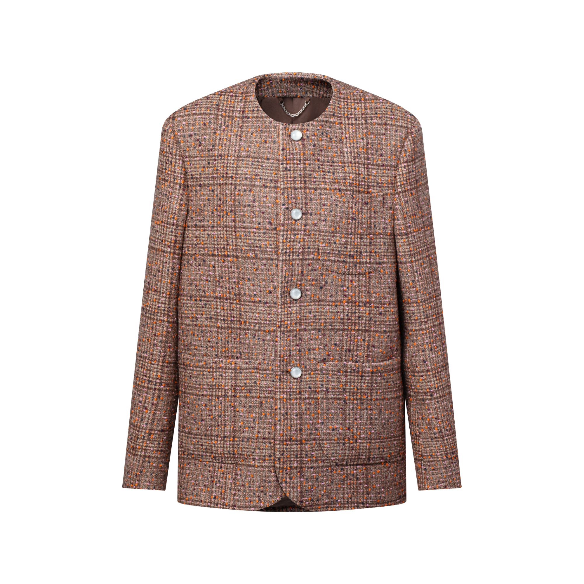 Collarless Tweed Jacket - Ready-to-Wear | LOUIS VUITTON